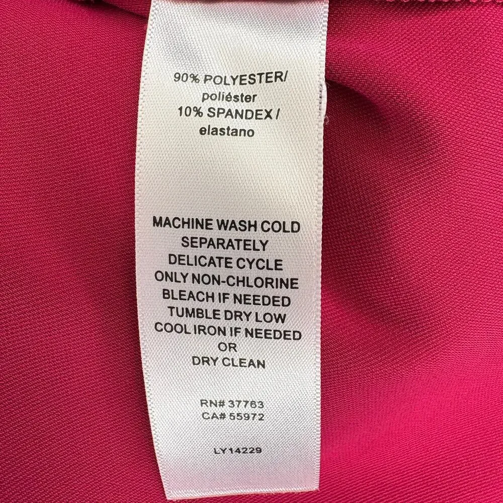 Laundry by Shelli Segal Pink Fuschia Retro Wedding Guest Shift‎ Dress Sz 10 - Picture 5 of 5